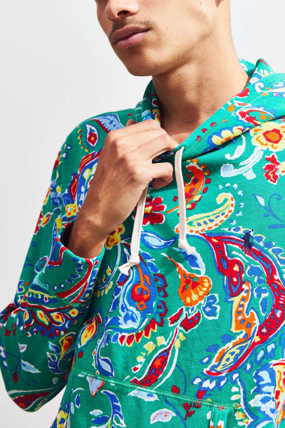 ralph lauren paisley hoodie