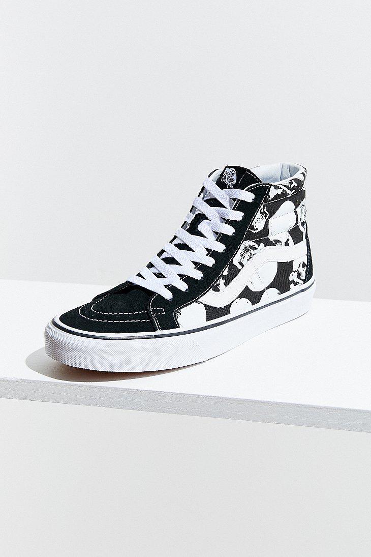 skull high top vans