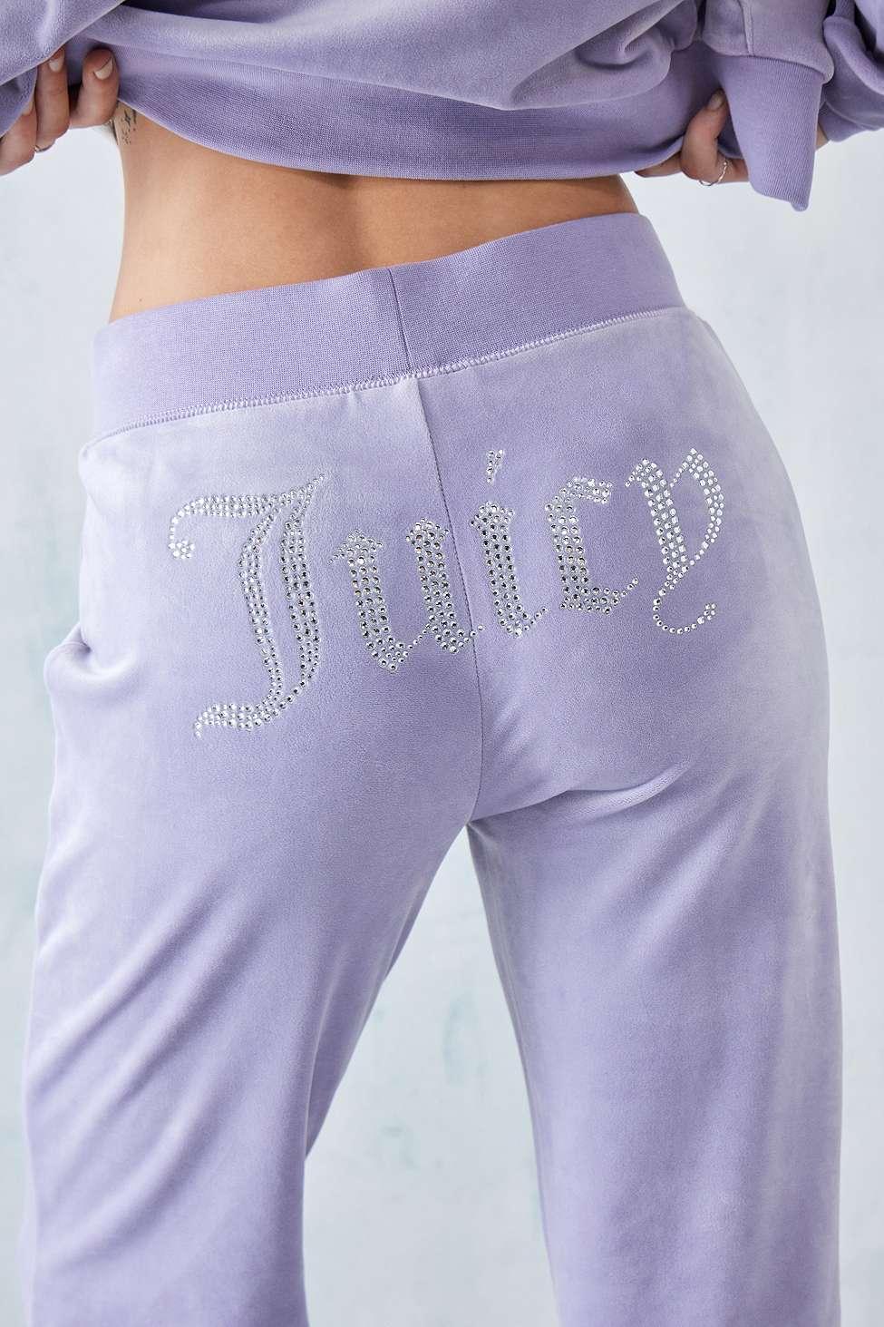 Juicy Couture Lilac Butterfly Flare Track Pants in Blue Lyst UK