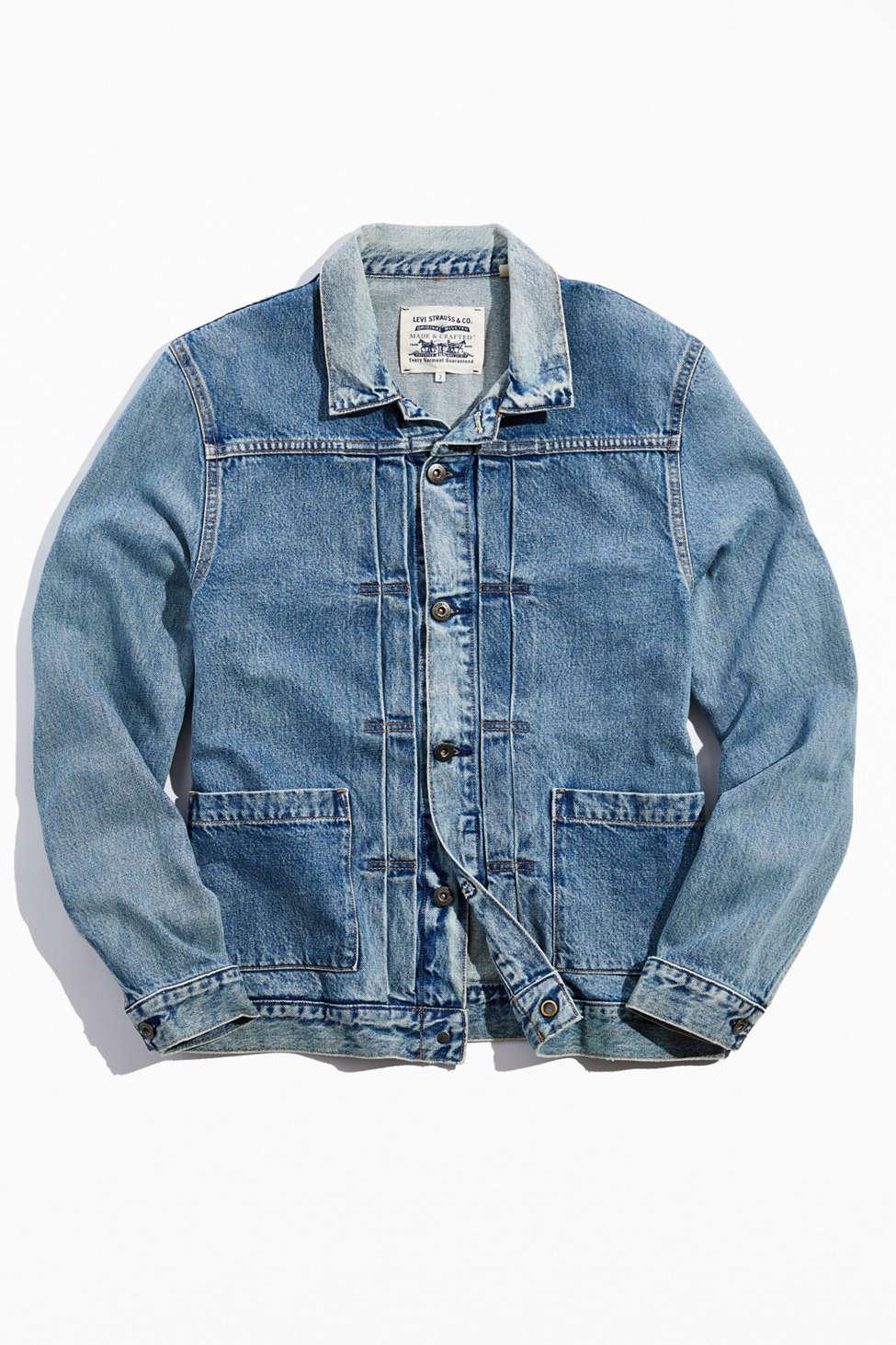 Levi's Levi's Made & Crafted Type Ii Worn Denim Trucker Jacket in Blue ...