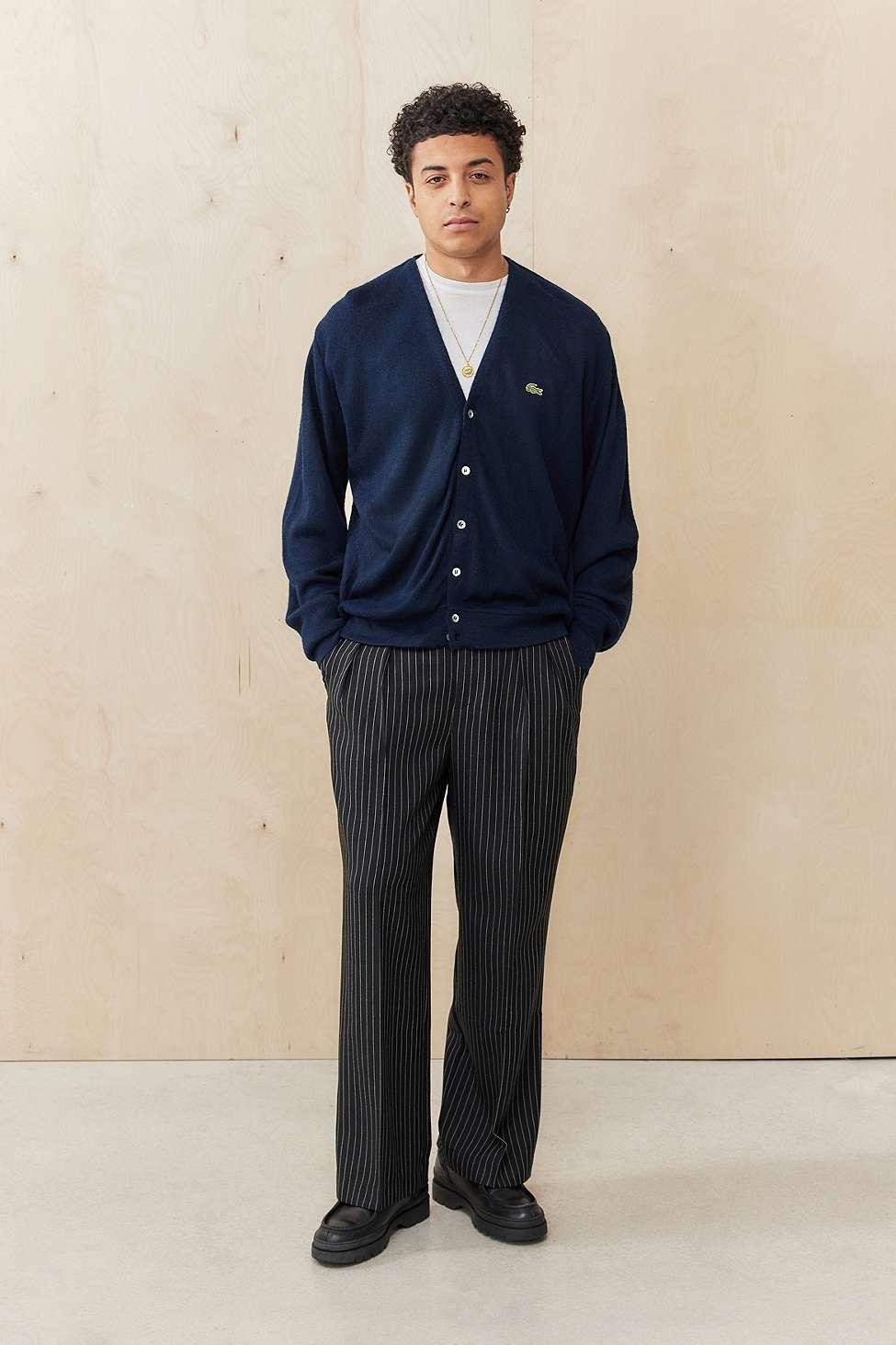 Archive At Uo Black Pinstripe Ash Wide Leg Trousers for Men | Lyst UK