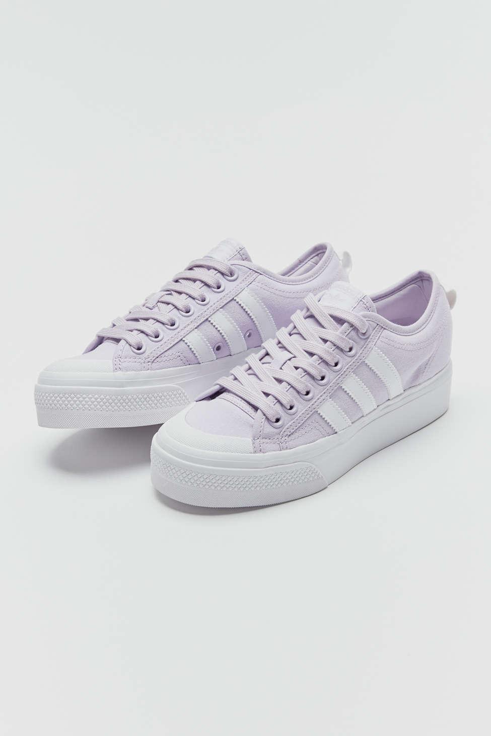 adidas Nizza Platform Shoes in Purple | Lyst