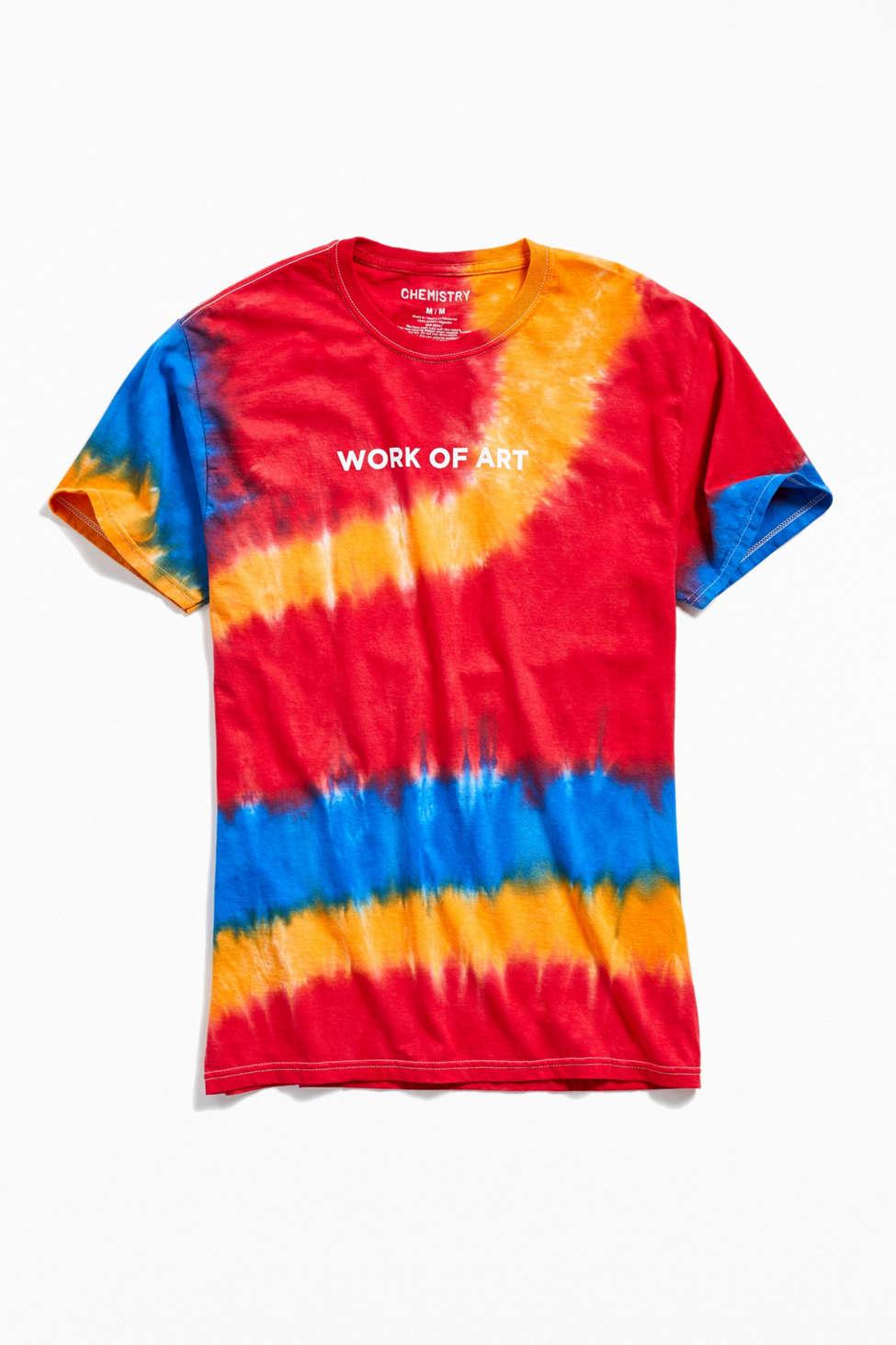 Urban Outfitters Cotton Work Of Art Tie-dye Tee for Men | Lyst