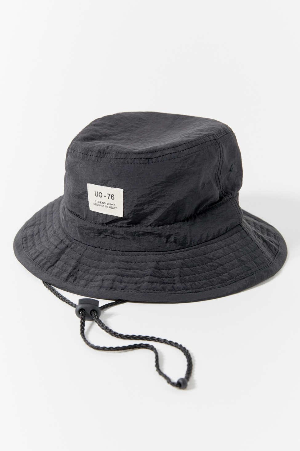 bucket hat with drawstring