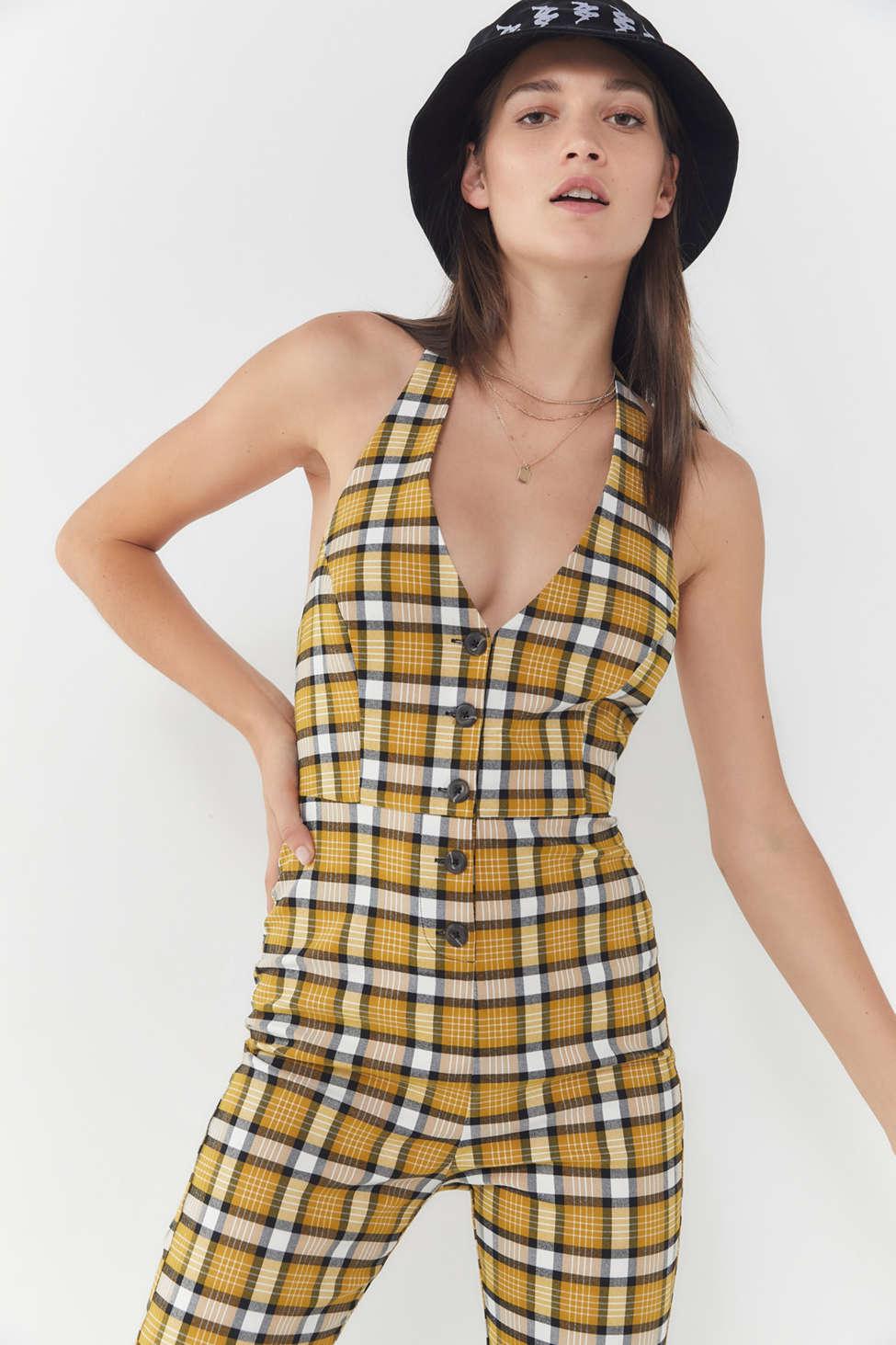 urban outfitters yellow jumpsuit