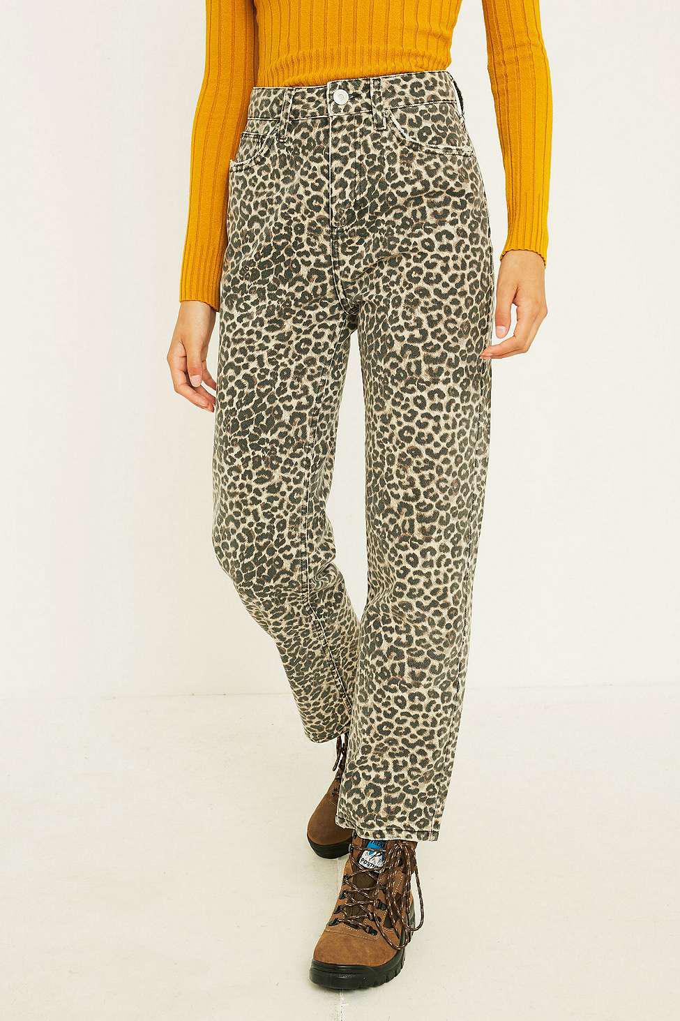 urban outfitters leopard jeans