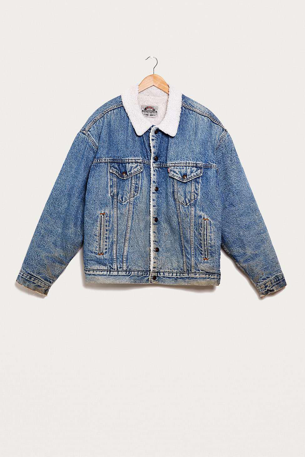 levi's acid wash denim trucker jacket