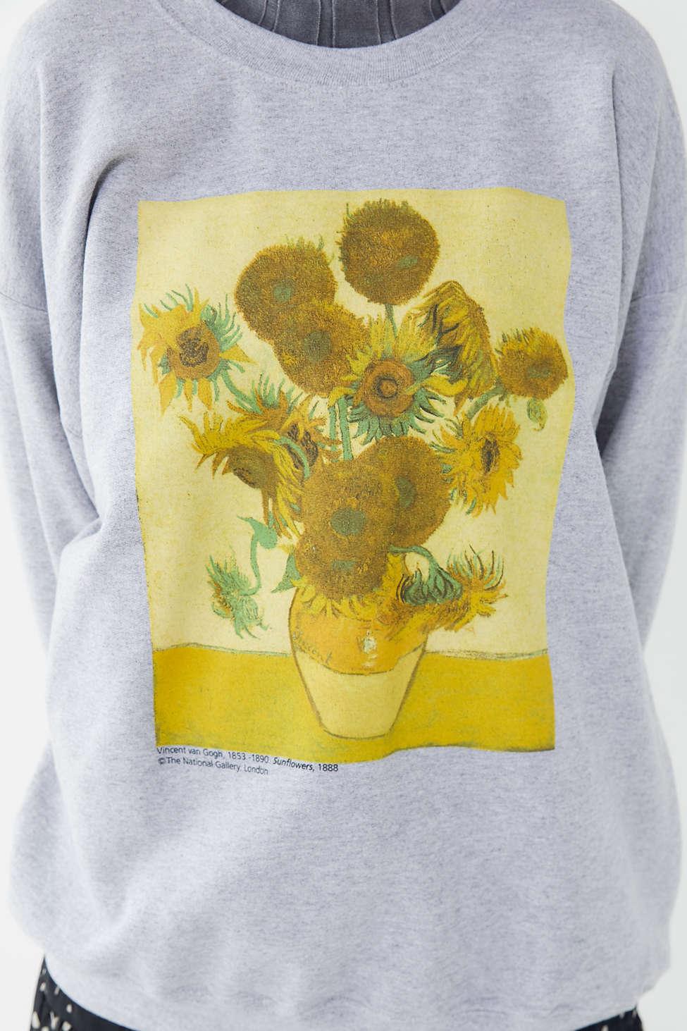 Van Gogh Sunflowers Pullover Sweatshirt 