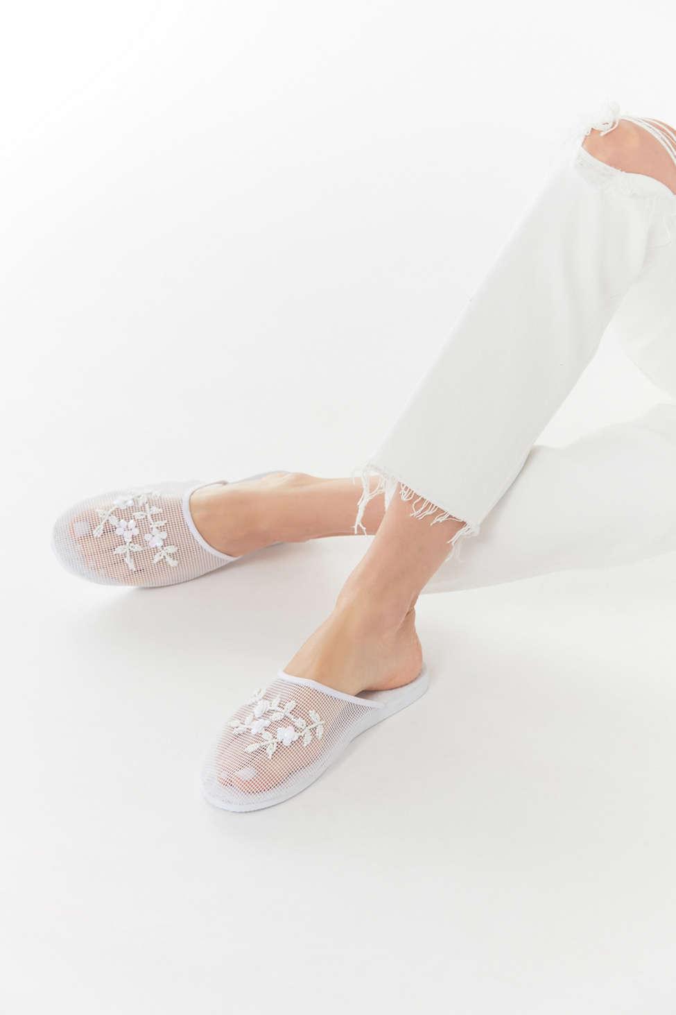 beaded market slide sandal