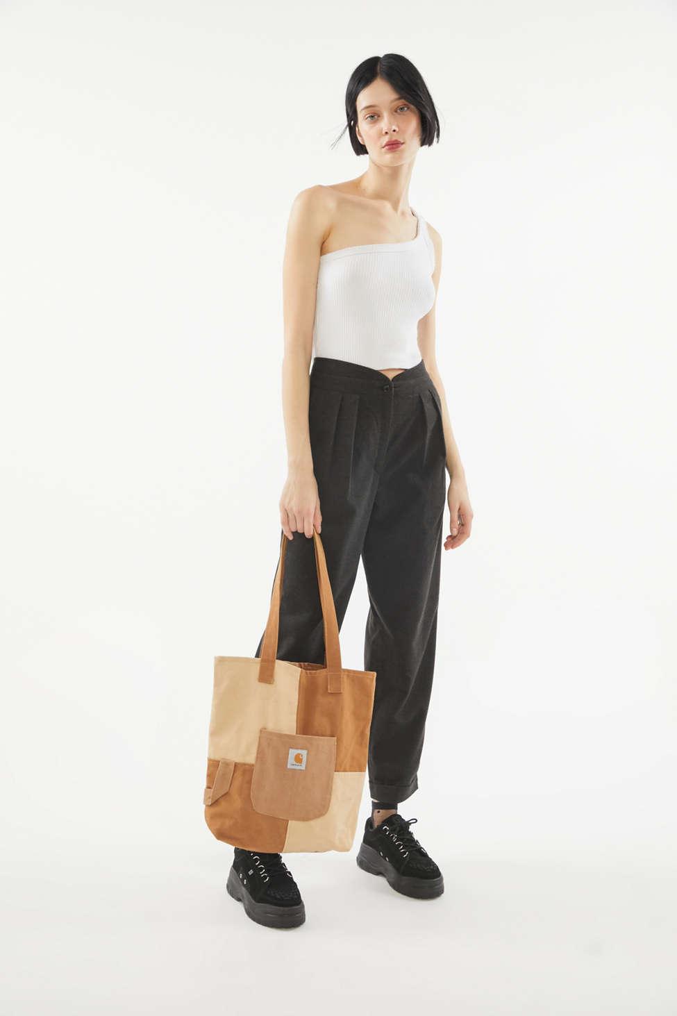 Beyond Retro Denim Reworked Workwear Tote Bag in Brown - Lyst