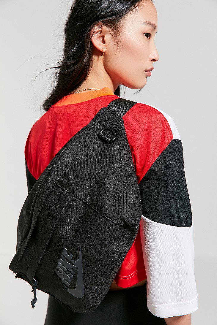 Nike Canvas Nike Tech Sling Bag in Black | Lyst