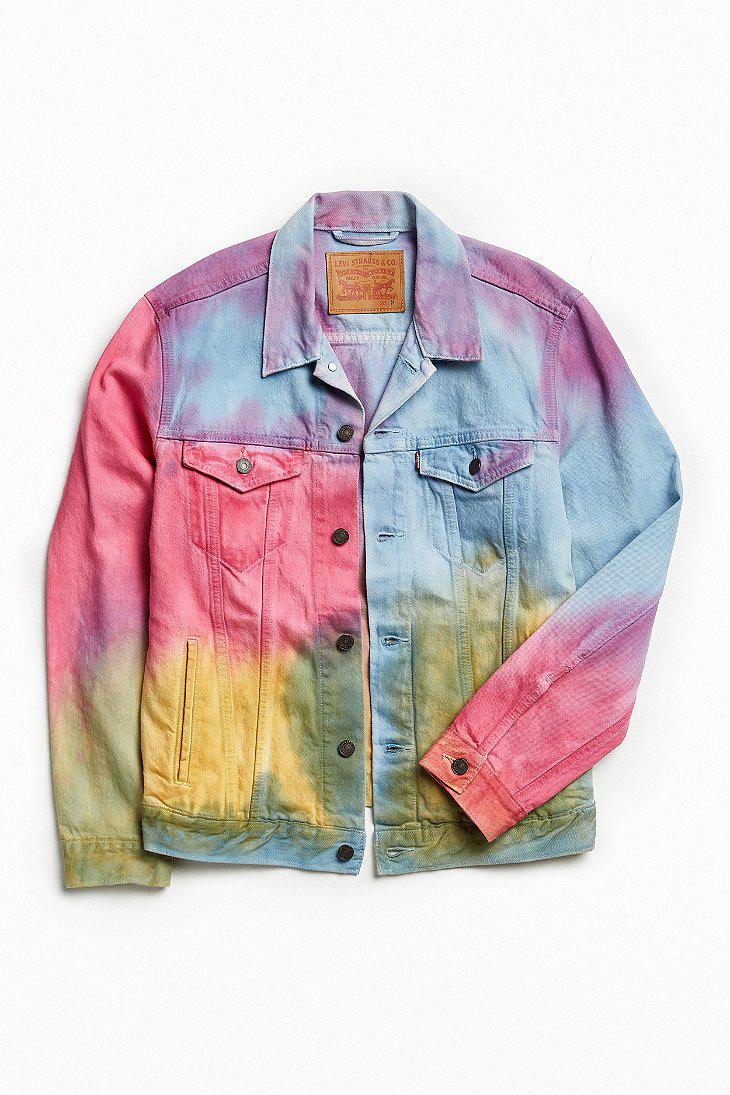 Levi's Levi's Tie-dye Denim Trucker Jacket for Men | Lyst