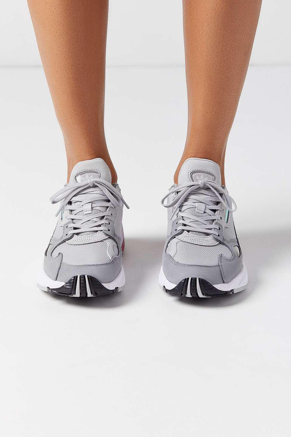 adidas grey falcon trainers