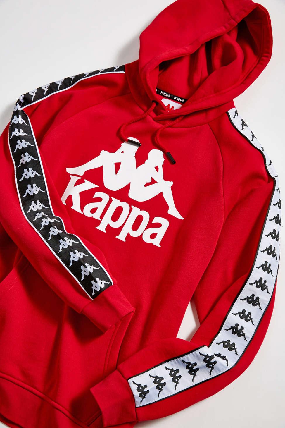Kappa Cotton 222 Banda Hurtado Hoodie in Red for Men | Lyst Canada