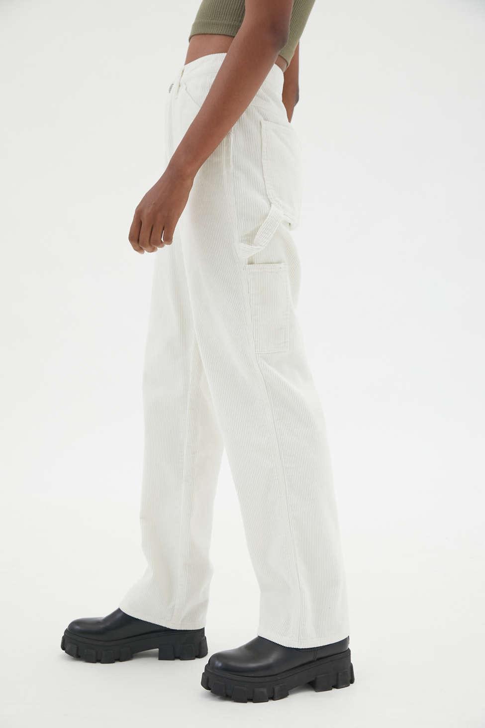 Dickies Corduroy Carpenter Pant in White | Lyst