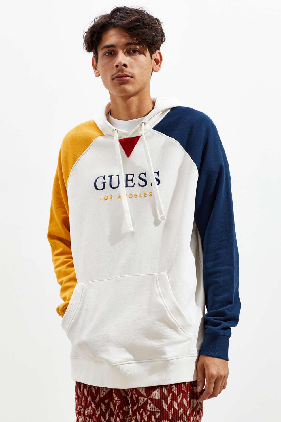 guess roy colorblock hoodie