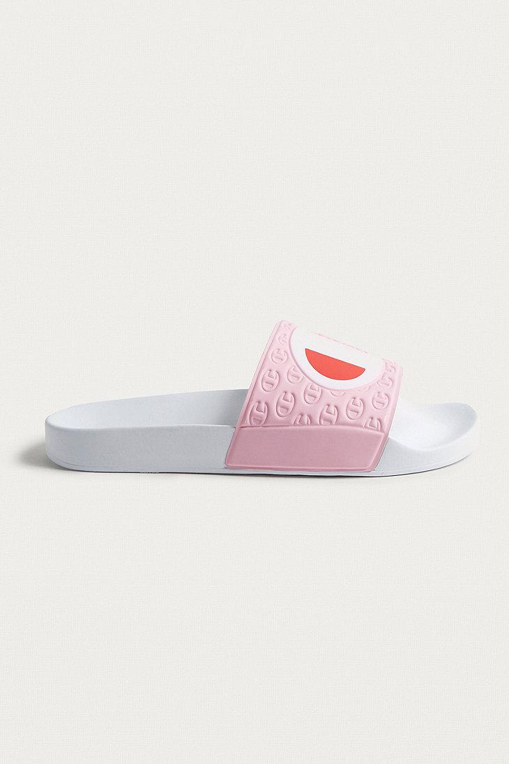pink champion flip flops