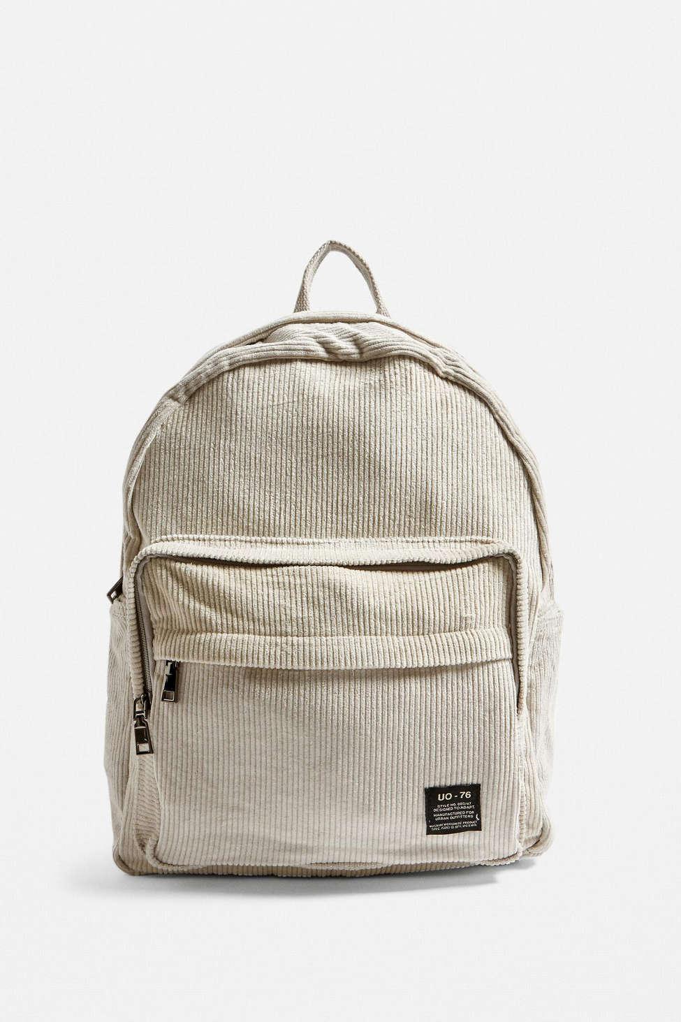 Urban Outfitters Uo Core Corduroy Backpack in White | Lyst