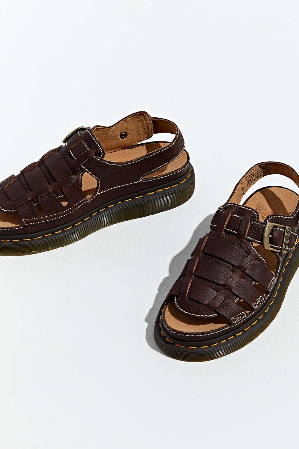 Dr. Martens Leather 8092 Fisherman's Sandal in Brown for Men - Lyst