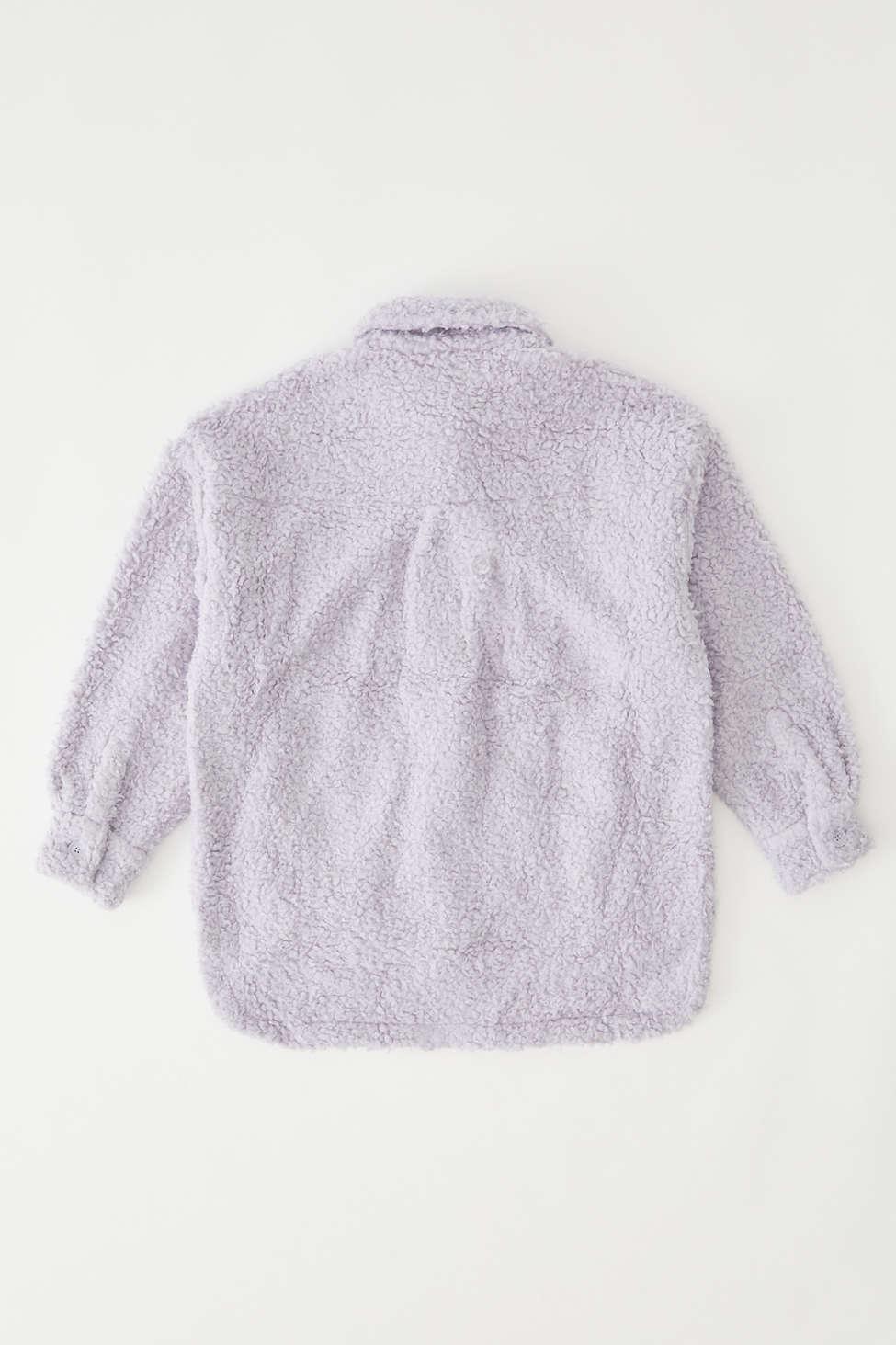 lilac sherpa jacket