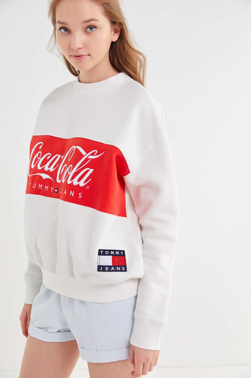 Tommy Hilfiger Denim Tommy X Coca Cola Cotton Sweatshirt in Bright White  (White) - Lyst