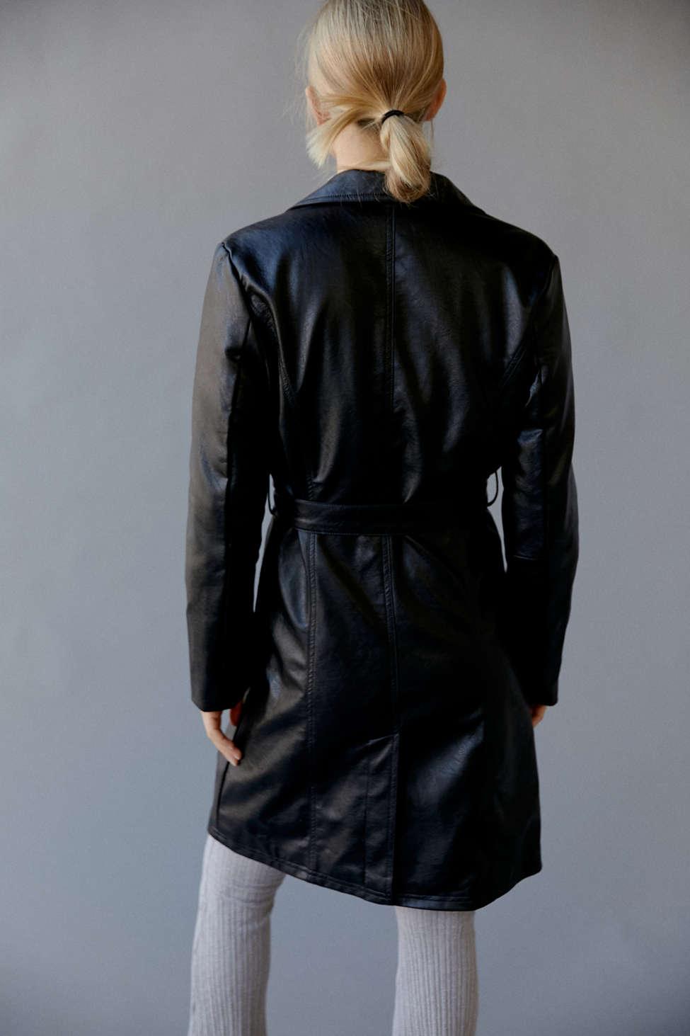urban outfitters black leather jacket