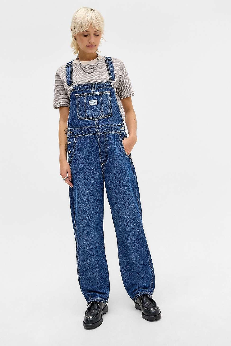Combinaison Levi's En Jean Pour Fille - Style Dungaree à Manches Longues Avec Ceinture
