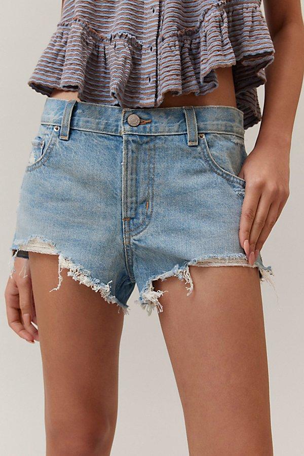 BDG Lola Denim Micro Short in Blue Lyst