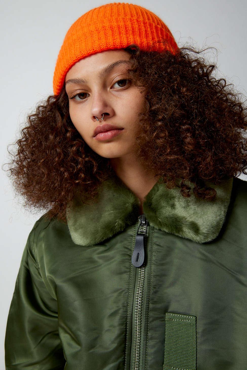 Alpha industries bomber fur deals collar