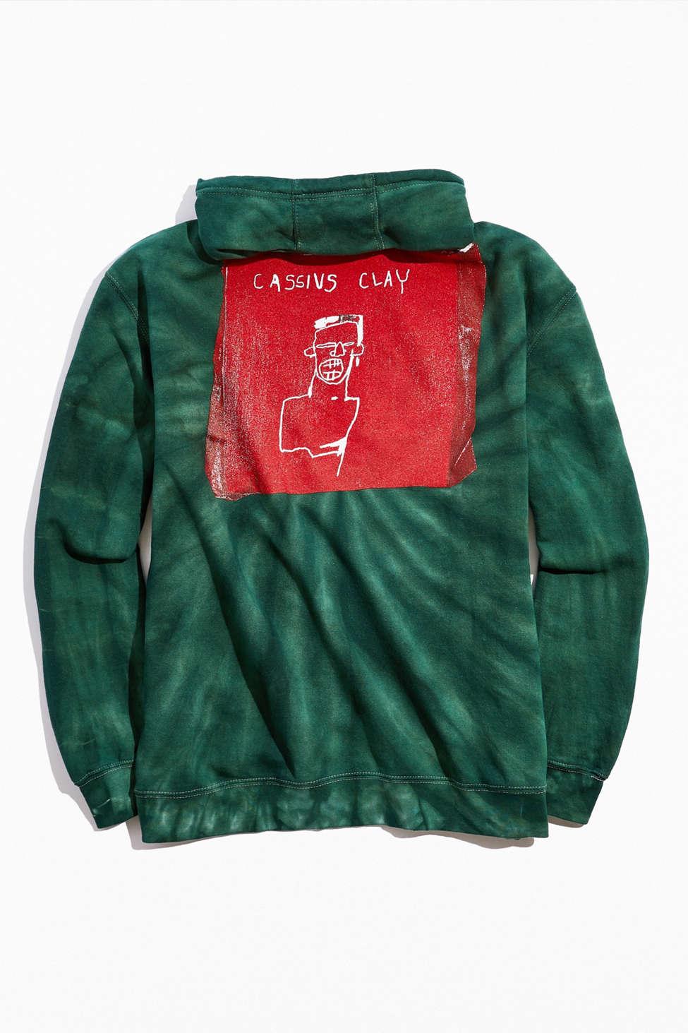 Urban Outfitters Basquiat Cassius Clay Tie-dye Hoodie Sweatshirt in Green  for Men | Lyst