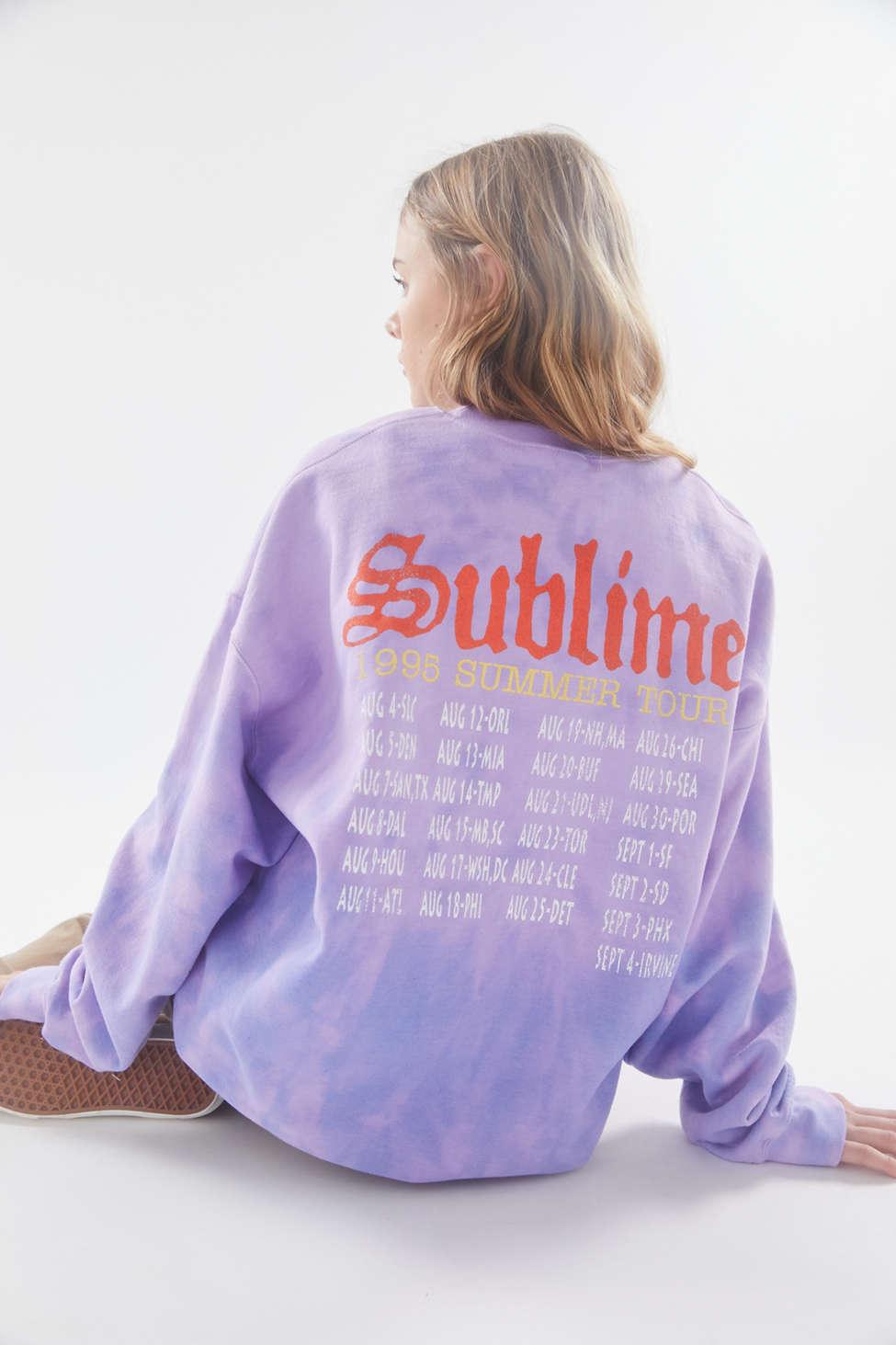 Urban Outfitters Sublime Tour Crew Neck Sweatshirt in Purple | Lyst
