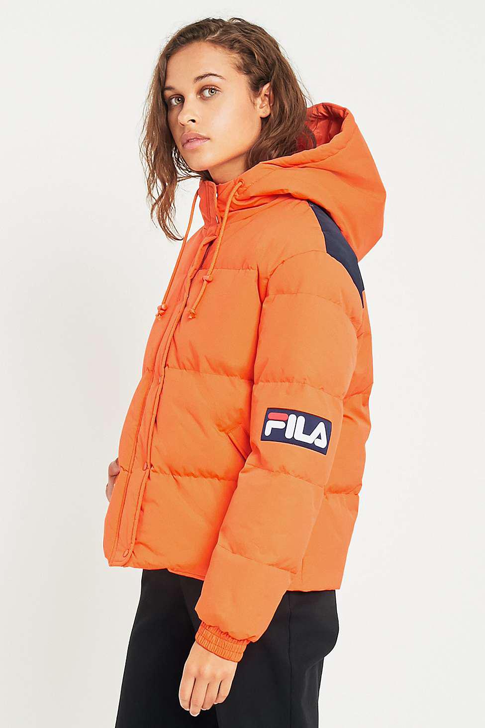 orange fila jacket