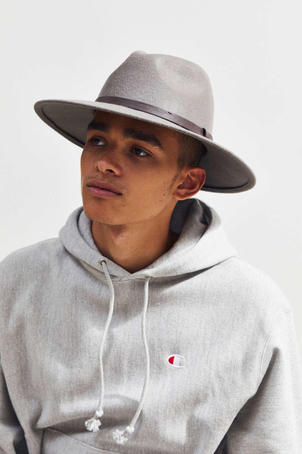 Urban Outfitters Wool Wide Brim Grey 