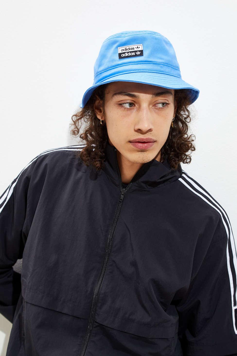 adidas Cotton Adidas Originals Stacked Forum Bucket Hat in Blue - Lyst