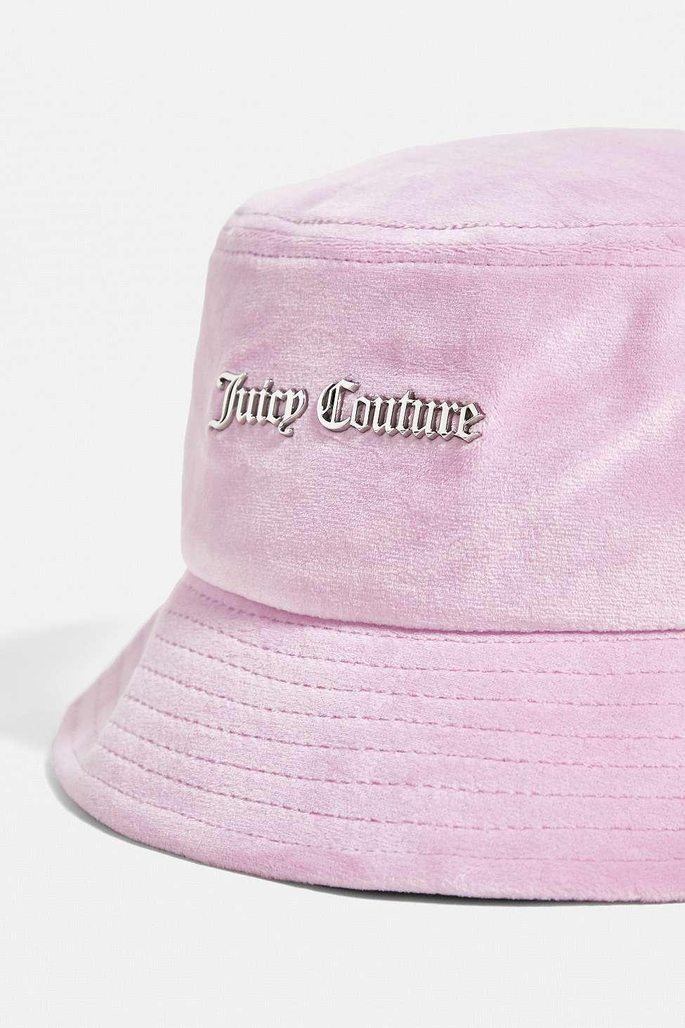 Juicy Couture Velour Bucket Hat in Pink Lyst UK