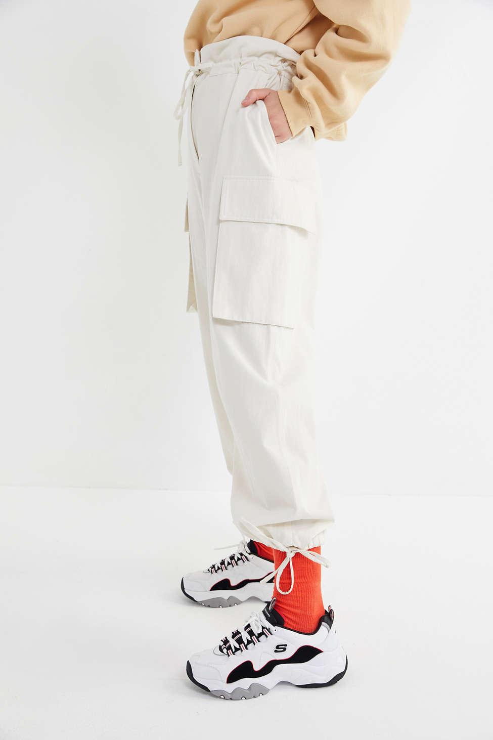 urban outfitters white cargo pants