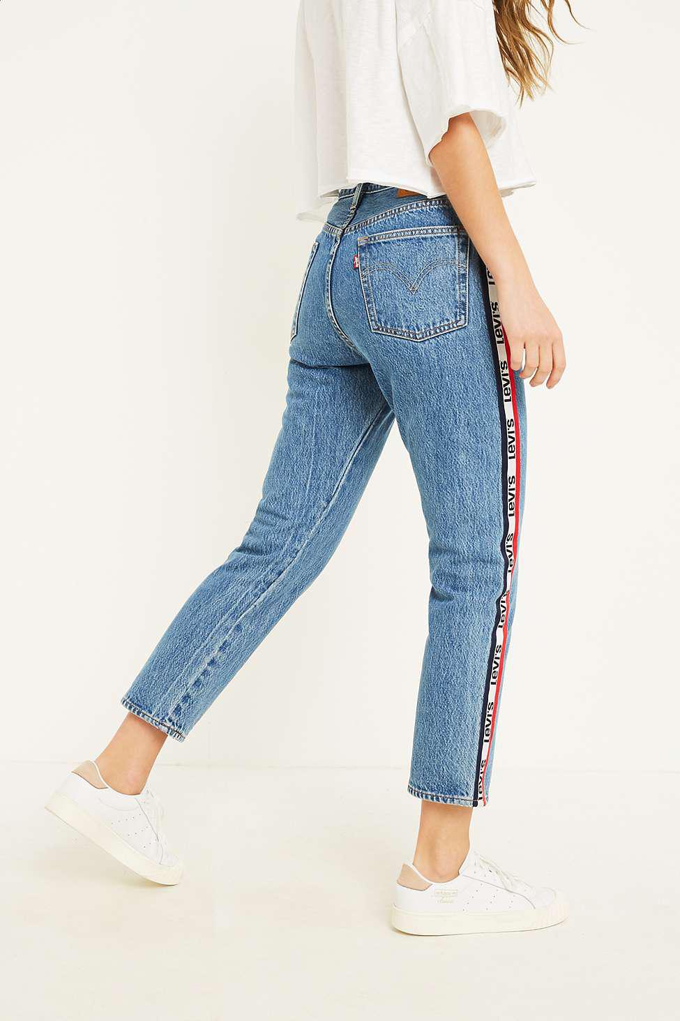 Levi's Denim 501 Spectator Sport Cropped Skinny Jeans in Blue - Lyst