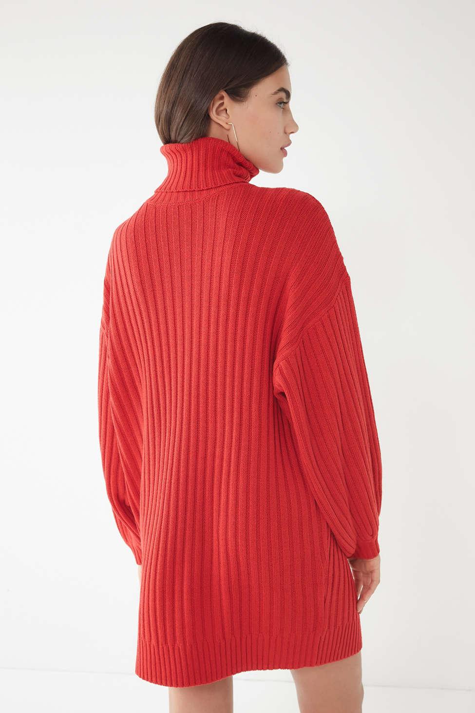 uo jill turtleneck sweater mini dress