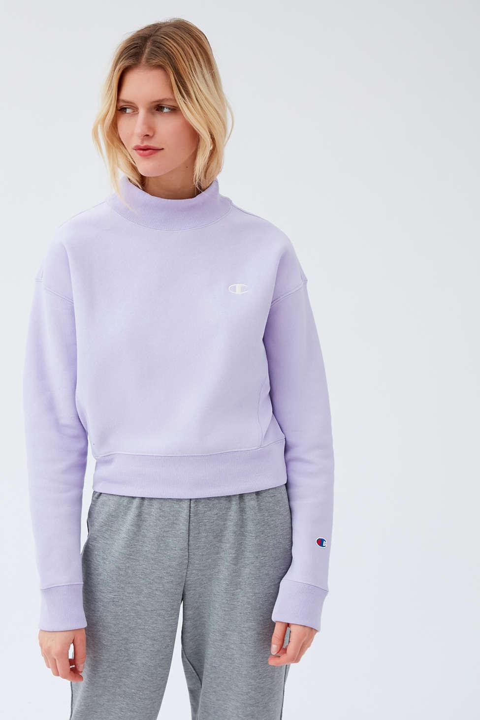 champion uo exclusive reverse weave mock neck sweatshirt