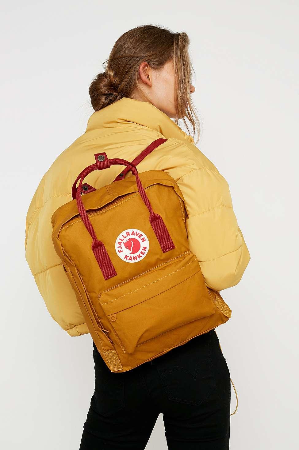 fjallraven kanken mini acorn ox red