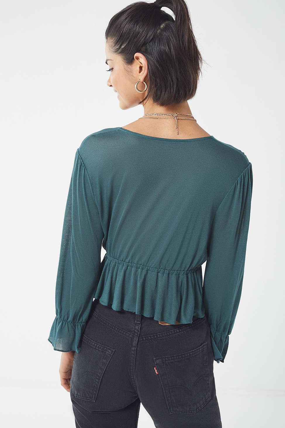 urban outfitters peplum tee