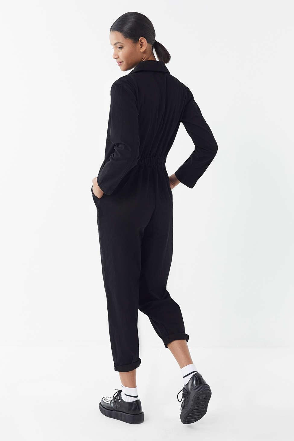 Urban Outfitters Uo Rosie Black Utility Jumpsuit | Lyst