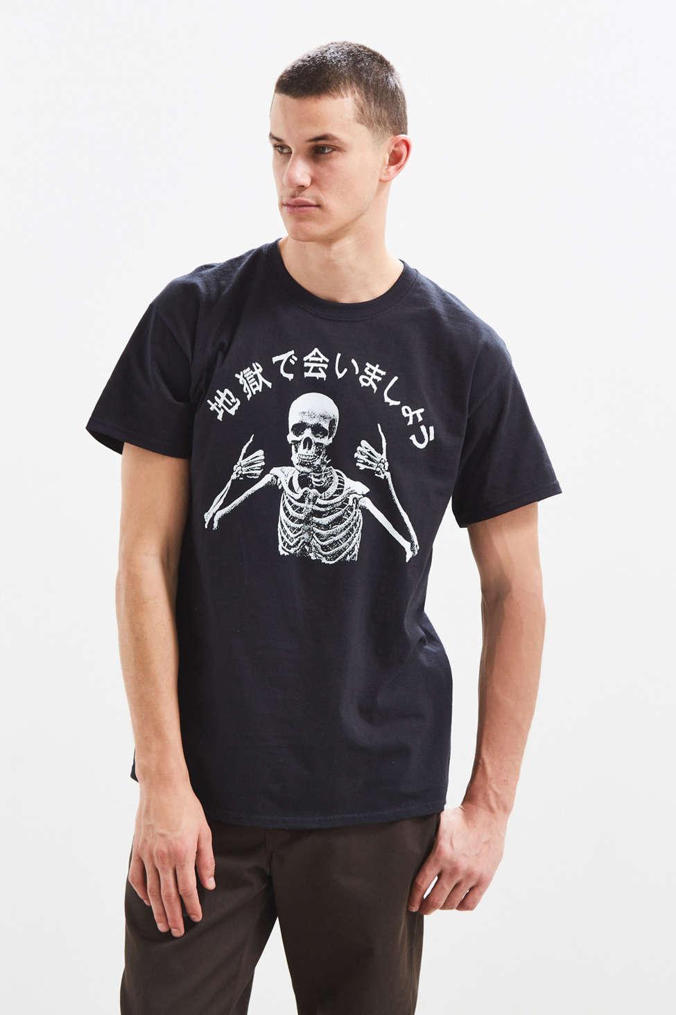 urban outfitters pink skeleton shirt