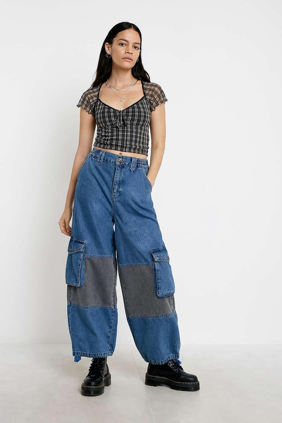 BDG Denim Patchwork Extreme Skate Jeans 