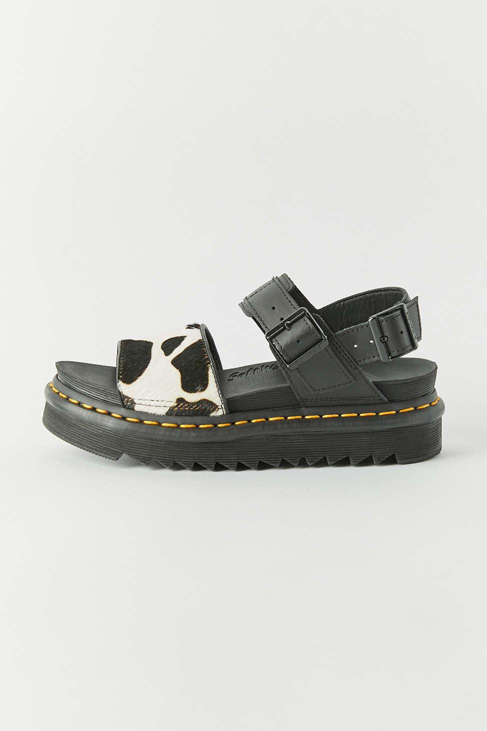 Dr. Martens Leather Voss Animal Print Sandal | Lyst