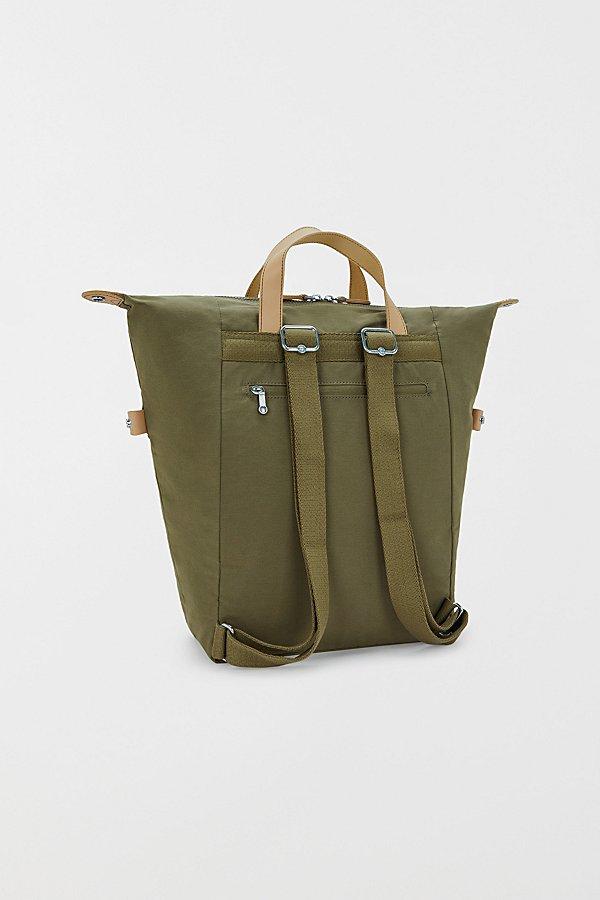 Kipling Teal Backpack Tote with Brown Trim Tote Bags | Kipling US main image 2