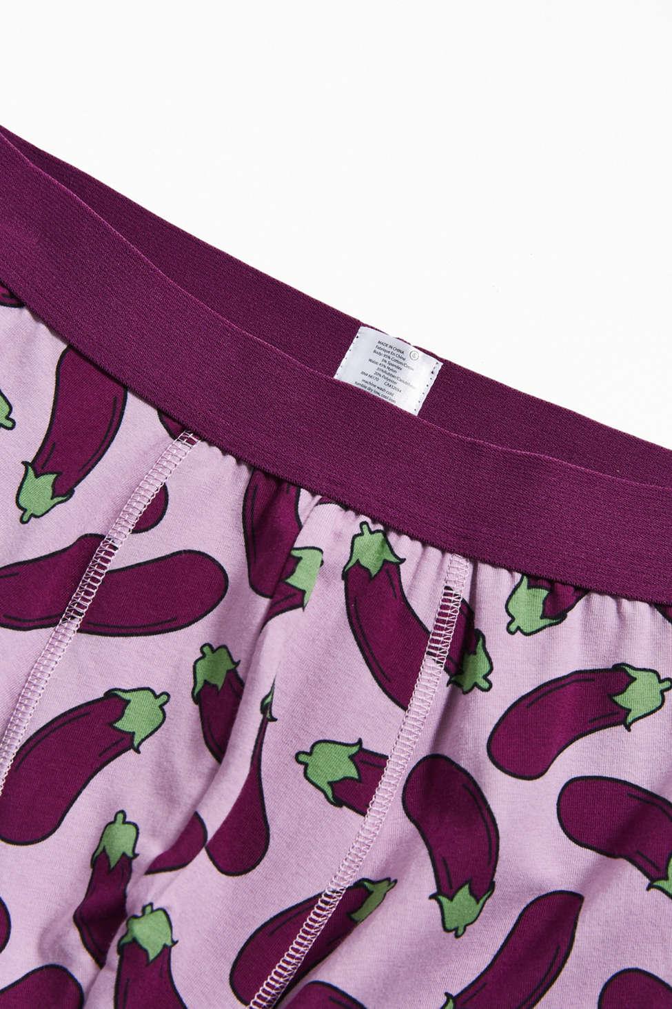 eggplant boxer shorts