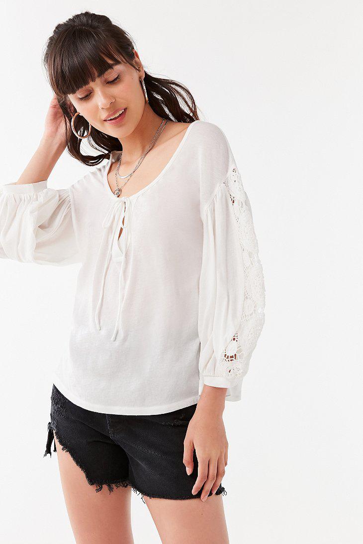 urban outfitters peasant top
