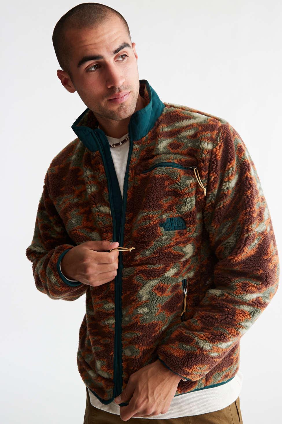 The North Face Jacquard Extreme Pile Jacket in Brown for Men | Lyst