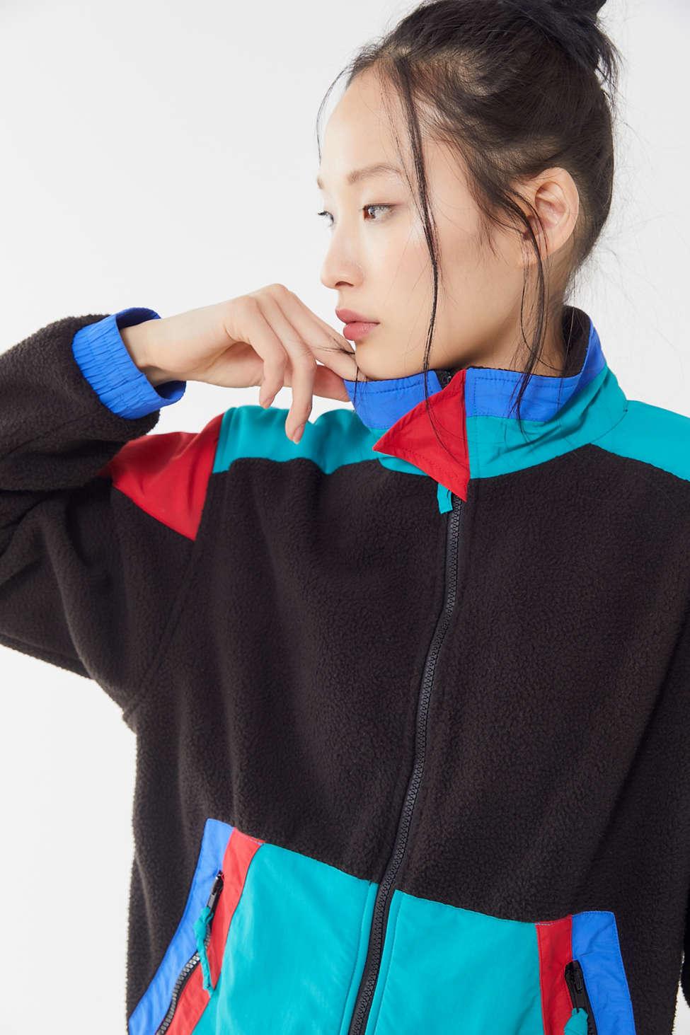 retro colour block jacket